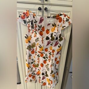 Anthropologie Citrus and Berry Print Dress